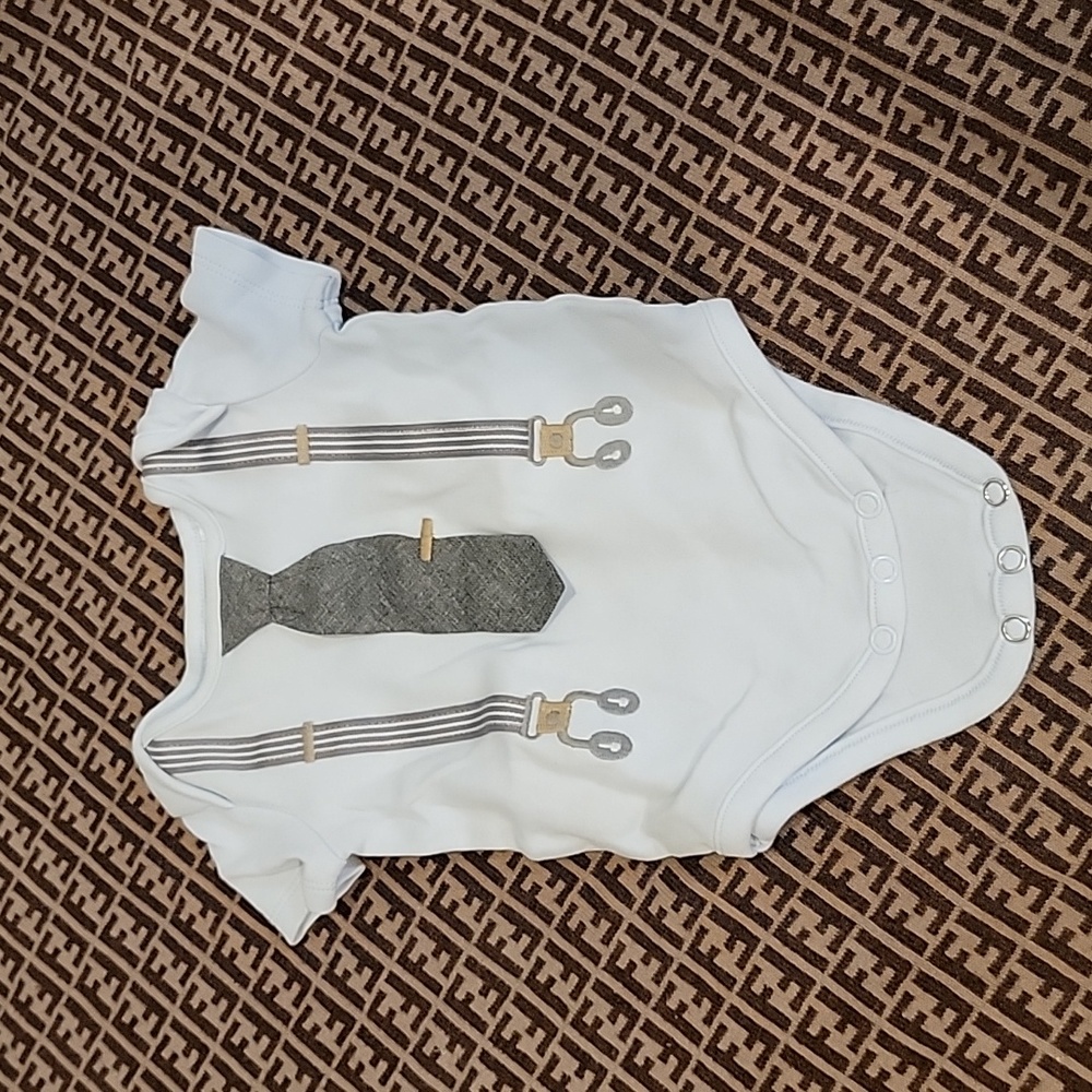 Koala baby tie onesie formal baby 3 months adorable suspender
